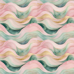abstract Seamless pattern with waves