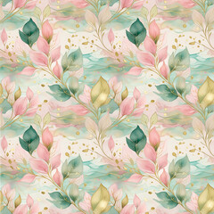 abstract Seamless pattern with waves