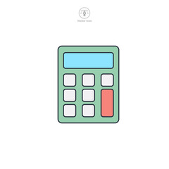 Calculator Icon symbol vector illustration isolated on white background
