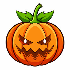 Halloween Pumpkin on white background