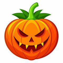 Halloween Pumpkin on white background