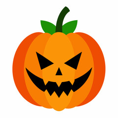 Halloween Pumpkin on white background