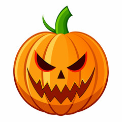 Halloween Pumpkin on white background