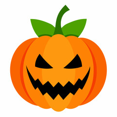 Halloween Pumpkin on white background