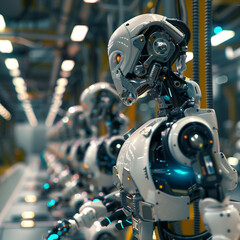 Fototapeta premium robot cyborg person