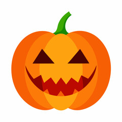 Halloween Pumpkin on white background