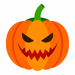 Halloween Pumpkin on white background
