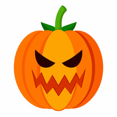 Halloween Pumpkin on white background