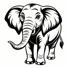 elephant vector and illustration