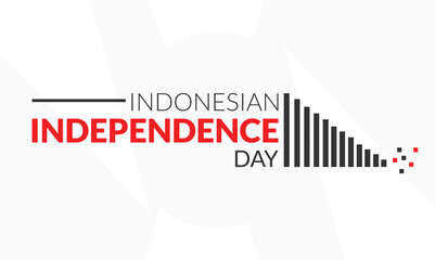 Indonesian independence day design templet