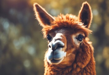 Fototapeta premium llama background animal many coloured colorful decoration illustration mammal colourful pattern alpaca nature text space logo deer panorama beautiful