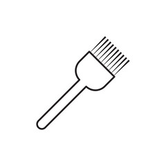 Hair coloring brush icon design, isolated on white background, vector illustration
