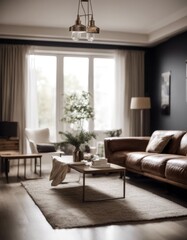 apartment house kitchen modern room interior indoor open home big livingroom living large