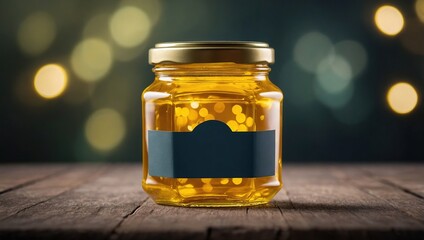 Ghee glass jar mockup 