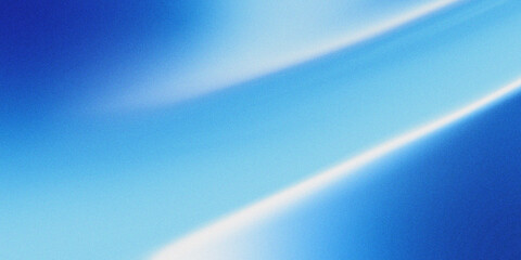 Blue bright noise gradient background, grainy texture, vintage banner design with copy space