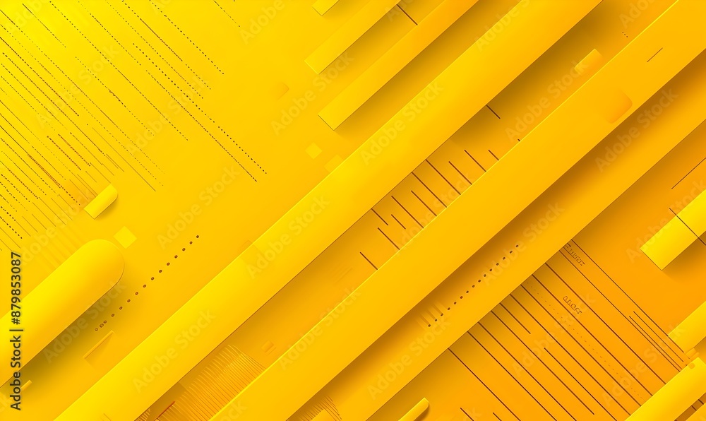 Poster yellow background with diagonal stripes of color, perfect for creating an abstract design or present