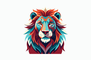 Lion Modern Icon Logo Design