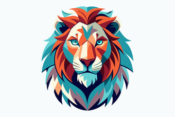 lion head vector illustration eps