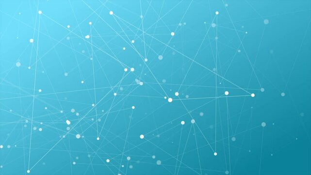 Bright hi-tech background with low poly plexus connection elements. Seamless looping motion design. Video animation Ultra HD 4K 3840x2160