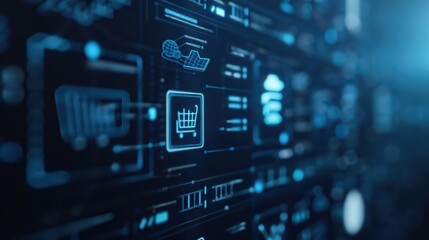 Fototapeta premium A minimalist corporate setting where mystical