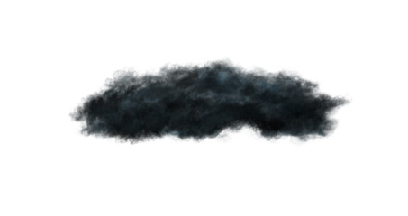 Fototapeta premium Realistic transparent black or dark cloud, isolated. Fog, smoog. Grey steam flow, mist. Png
