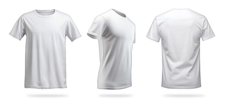 white empty  t-shirt design template mockup print pattern isolated background. blank clothing fashion concept