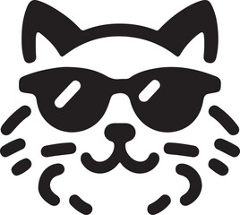 Cat vector icon logo design art