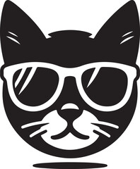 Cat vector icon logo design art