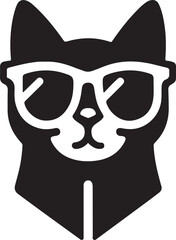 Cat vector icon logo design art