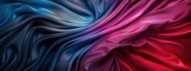 A colorful piece of fabric with a rainbow pattern. The colors are bright and vibrant, creating a cheerful and lively mood. The fabric is likely to be used for clothing, home decor