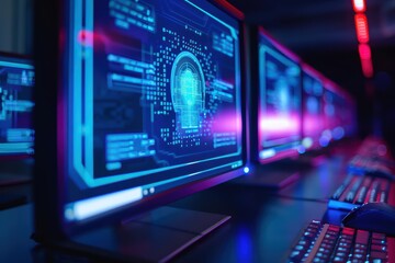 Obraz premium In a hightech classroom