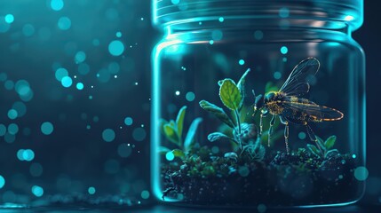 Obraz premium In a hightech terrarium