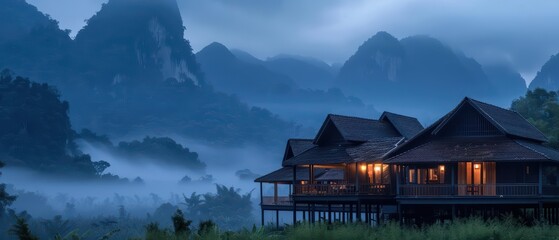 Fototapeta premium In a hightech Thai village