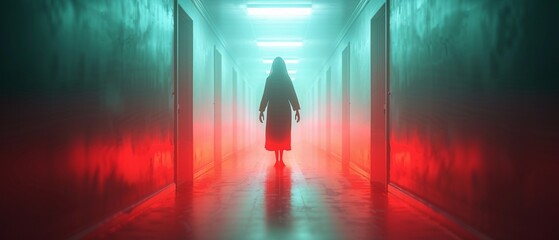 Dynamic horrorthemed online escape room, players solving puzzles while evading ghostly apparitions, intense and immersive atmosphere