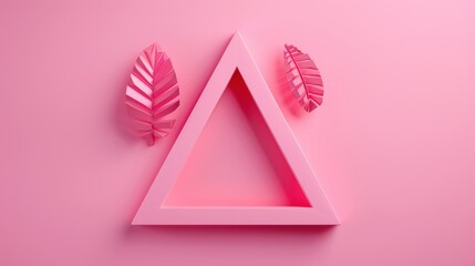 A chic pink symbol idea on a minimalist background, perfect for projects requiring a modern and uncluttered look.