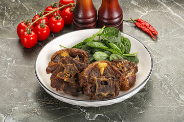 Grilled Lamb neck with spices