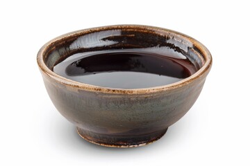 White isolated soy sauce dip bowl for ceramics