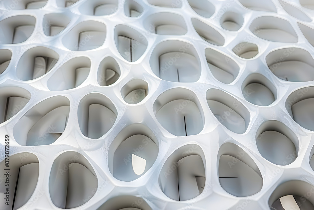 Poster abstract 3d white background geometric shapes seamless pattern texture