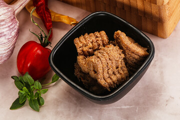 Liver Pate spread in the bowl