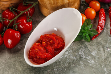 Fresh tomato puree pasta sauce