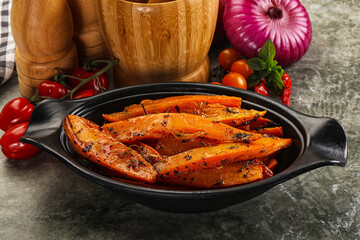 Baked batat with with spices