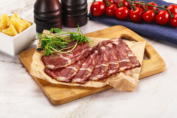 Italian pork sausage - prosciutto crudo