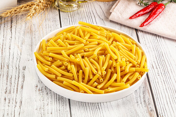 Italian pasta Maccherony for cooking