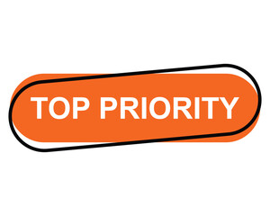 Fototapeta premium top priority button on white background. top priority button sign