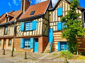 old house in the town of Amiens in Picardy