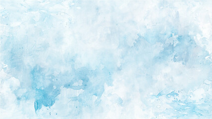 Abstract grunge tint light blue watercolor background. Watercolor background in blue and white painting with cloudy distressed texture and marbled grunge. white bokeh blur background / Circle light on