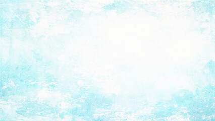 Abstract grunge tint light blue watercolor background. Watercolor background in blue and white painting with cloudy distressed texture and marbled grunge. white bokeh blur background / Circle light on