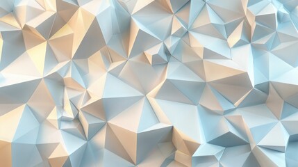 Contemporary 3D geometric design with matte triangles and shimmering diamonds, high detail rendering. Matte shimmer 3d pattern