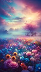 Fototapeta premium Colourful flowers