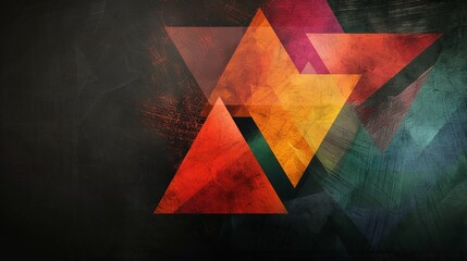 Abstract Triangle Artwork